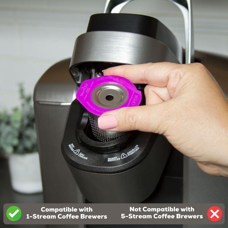 Perfect Pod Cafe Flow Stainless Steel Reusable K Cup, 2-Pk by Perfect Pod - Refillable Capsule Cup Metal Coffee Filter for Keurig 1.0, Keurig 2.0, K-Duo, K-Mini and Select Models (See Full Compatibility Chart) - Image 4